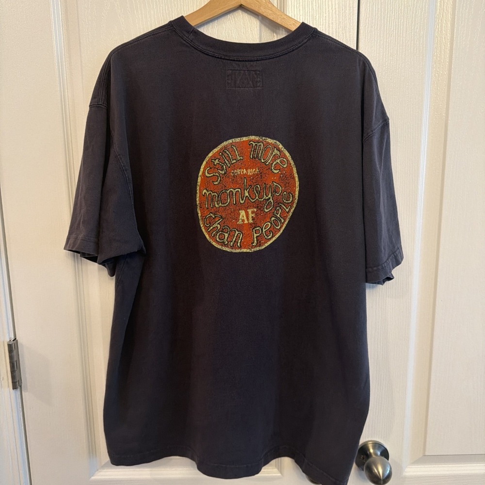 Vtg Abercrombie & Fitch Men's T-Shirt Sz XL Costa Rica More Monkeys Than People
